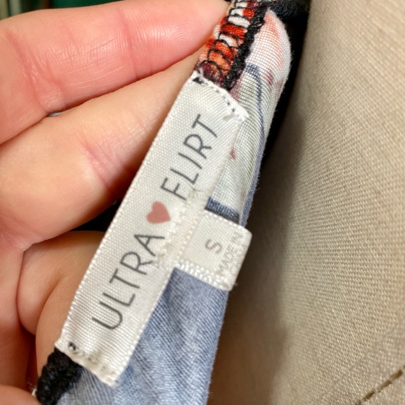 Black Maxi Dress w/ Pink Roses, Soft, Keyhole Back Tie, Ruffle Hem - Picture 12 of 14